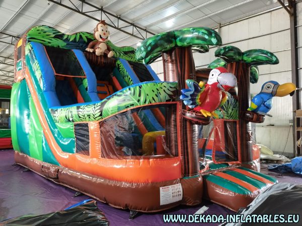 Tobogan na naduvavanje - Prašuma - 7m x 5m