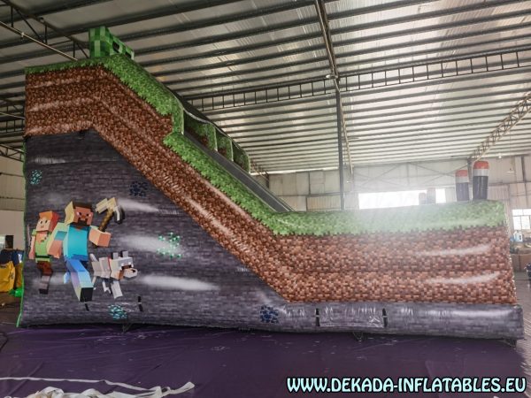 Minecraft tobogan na naduvavanje - 8m x 5m x 6.5m