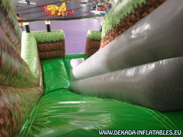 Minecraft tobogan na naduvavanje - 8m x 5m x 6.5m