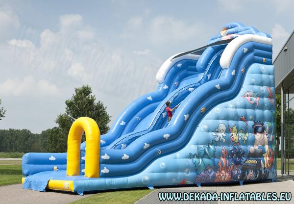 Veliki tobogan na naduvavanje Surfer - 10m x 6m x 8m